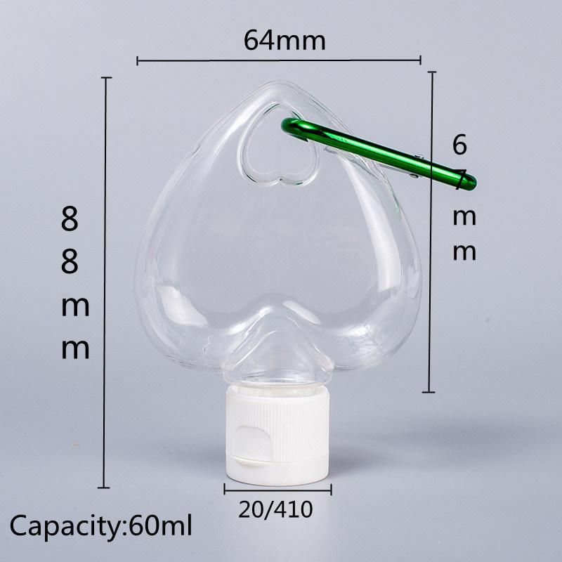 60ml High Quality 60ml Plastic Custom Flip Top Cap Bottle