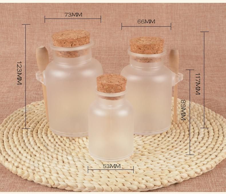 Cosmetic Packaging 300g ABS Round Bath Salt Bottle