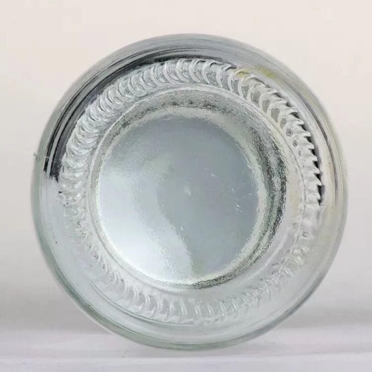 Customized Heat Transfer Printing Pudding Bottle Milk Yogurt Bottle Glass Jars with Lid