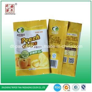 Custom Design Plastic Peach Chips Food Packaging Aluminum Foil Bag