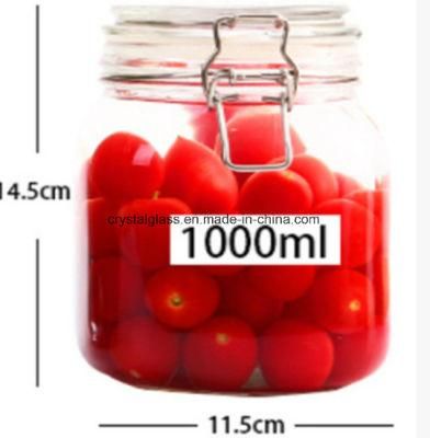 Hot Selling Glass Jar Food Storage &amp; Jarhermetically Sealed Container
