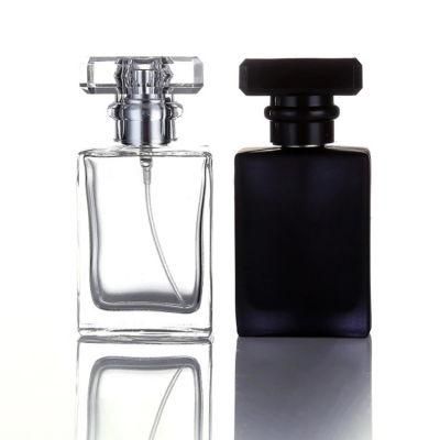 Wholesale 30ml 50ml Black Colour Glass Perfume Bottle with Spray Cap