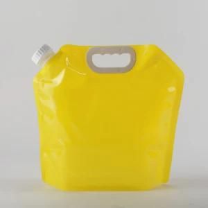 Actearlier BPA Free Collapsible Water Bottle Plastic 5L Foldable Water Bag Juice Container