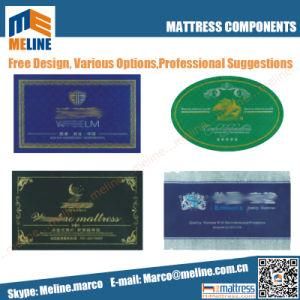 Boutique Mattress Components Mattress Label, Embroidered Mattress Handle, Mattress Tag, Warranty Card, Foot Guard, Mattress Paper Corner and So on.