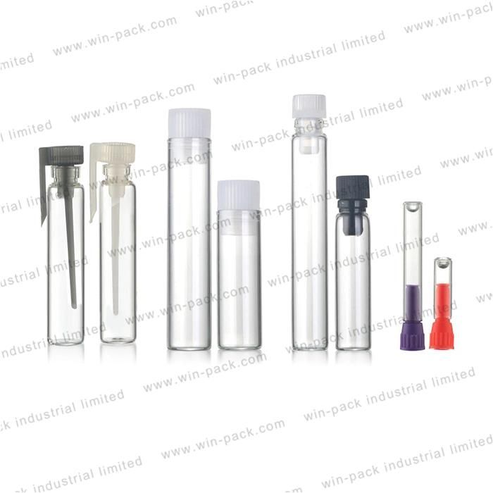 2ml 3ml 4ml 1.5ml Colorful Test Tube Glass Bottles with Thick Wall for Perfume