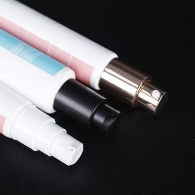 Stock Product White PE Plastic Soft Tube Hand Cream Facial Cleanser Tube Cosmetic Packaging