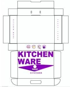 High Strength Custom White Corrugated Board Litho Printing Packaging Kitchen Ware Box