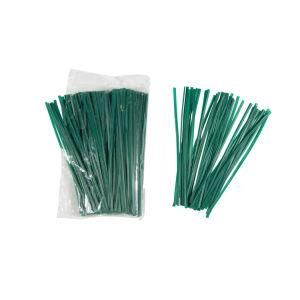 100 PCS Green Metallic Twist Ties for Cello Candy Bags Party