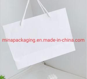 Famous OEM Accepted Paper Wedding Branded Gift Food Craft Bag Custom White Shopping Kraft Paper Bag