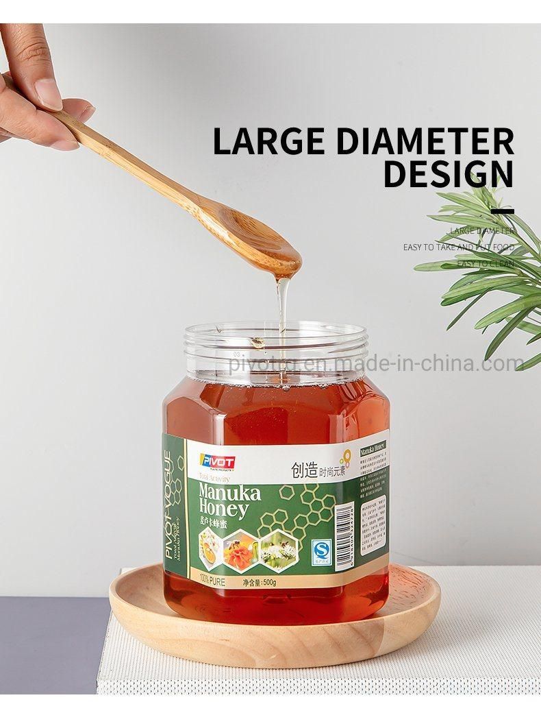 1000g Wide Mouth Bottle Honey Plastic Bottle for Packing Honey Jams