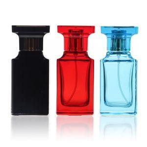Popular Transparent Plastic Cap Empty Luxury Glass Perfume Bottle 50ml