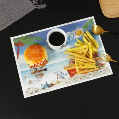 Waffle Fast Food Tray Sandwich Packaging Paper