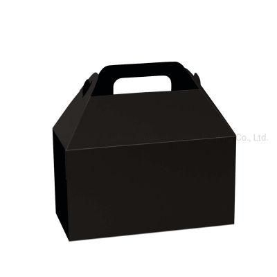 Recycle Gable Shape Brown Kraft Paper Take-out Box