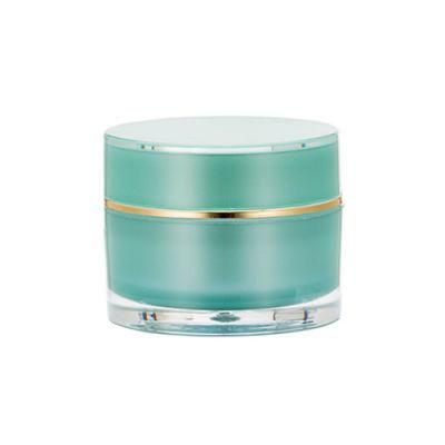 30g Green Acrylic Cream Jar for Skin Care
