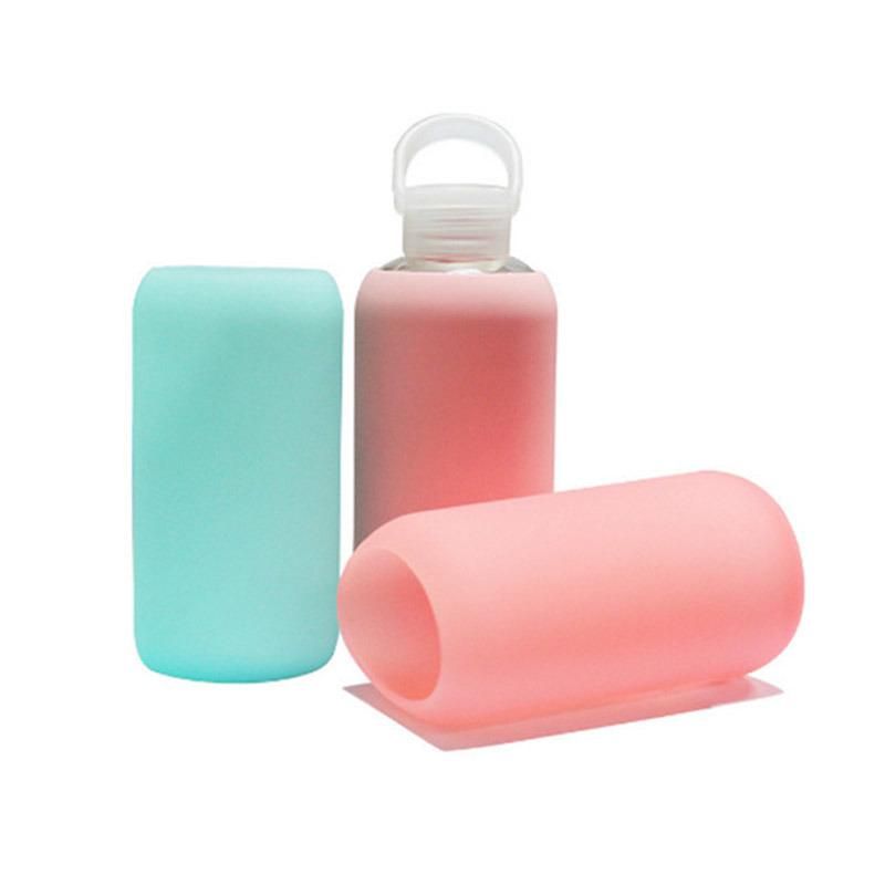 Hot Sale Heat-Resistant Water Bottle Holder Silicone Cup Sleeve for Glass Water Bottle