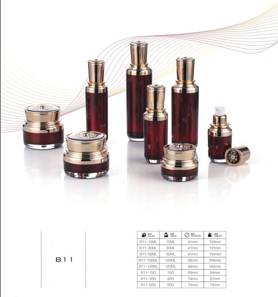 Cosmetic Plastic Bottle Have Stock Wholesale Cosmetic Container 15ml 30ml 50ml 60m Lelectroplated Silver Glass Bottle