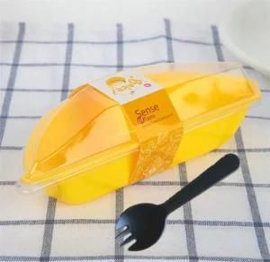 Pet Plastic Banana Packaging Cake Box