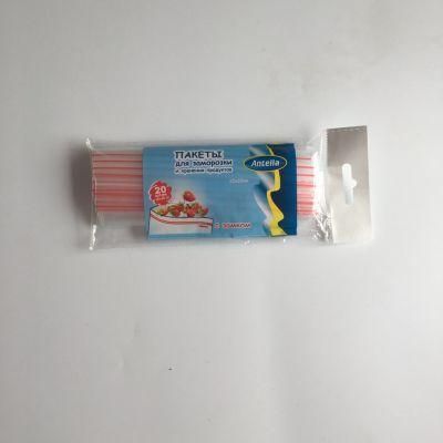 Wholesale Transparent Custom Zipper Bag Food Packaging with Red Line on The Lip