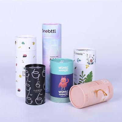 Cosmetic Pakcaging Brown Black Recycled Deodorant Stick Container Kraft Paper Tube for Face Cream Essential Oil