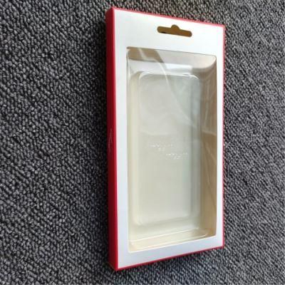 Paper Printing Window Box with Transparent Inner Blister Tray Custom Packaging Set for Phone Case