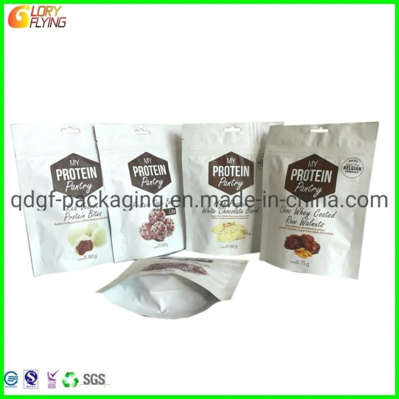 Frozen& Dry Food Packaging Bag Stand up Pouch Coffee Tea Vacuum Candy Chocolate Pet Snack Biodegradable Kraft Paper Packing/Plastic Bags