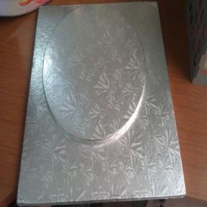 12&quot; Round Silver 1/2 Inch Thick Foil Wrapped Cake Boards
