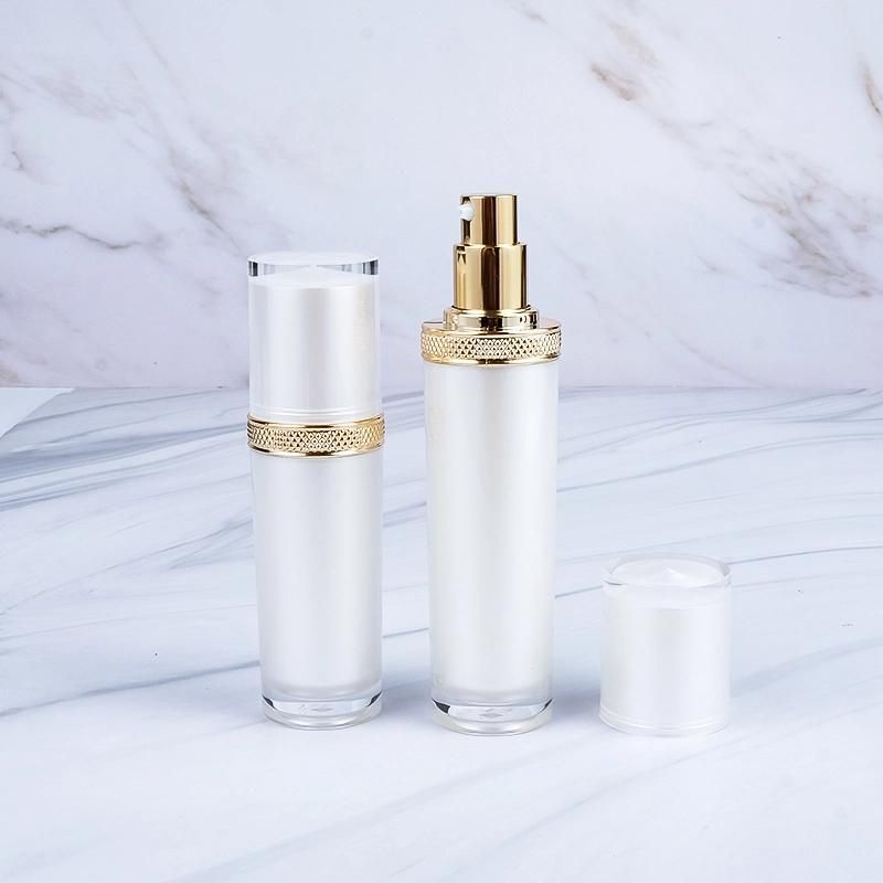 White Luxury Fast Shipping 15ml 30ml 50ml 100ml 120ml Acrylic Cream Bottle Plastic Cosmetic Bottles