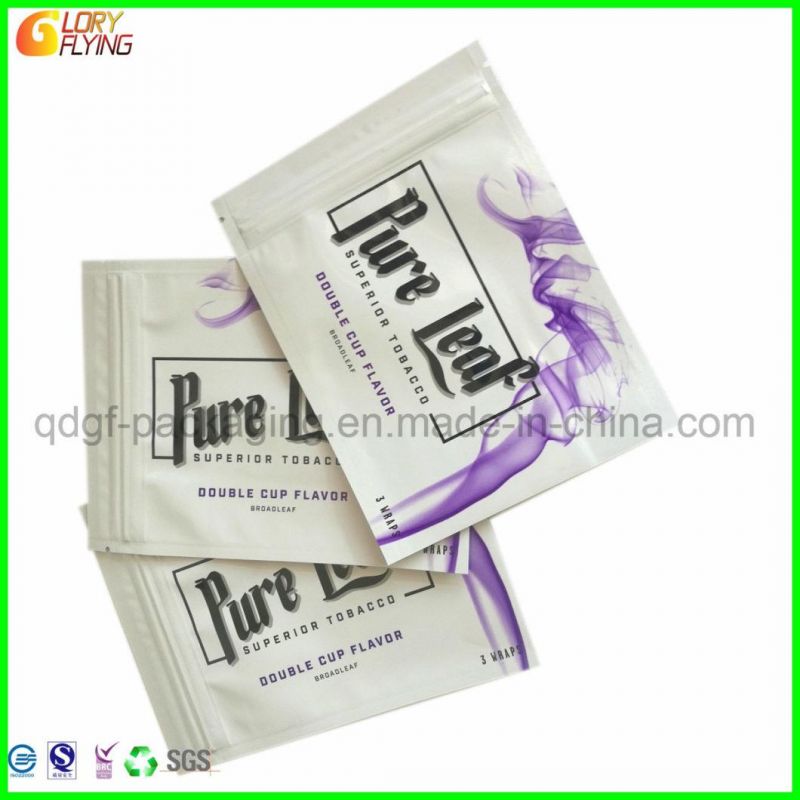 Plastic Mylar Smell Proof Packaging Bag with Zip Lock and Window