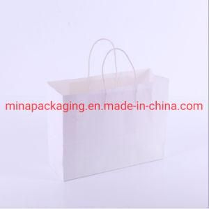 Cheap Recycled Twist Handle Campany Logo Printing Brown Kraft Paper Bag