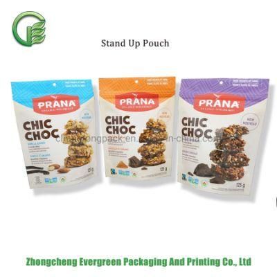Plastic Baking Material Packaging Stand up Bags Ziplock Maple Flakes Doypack Pouches