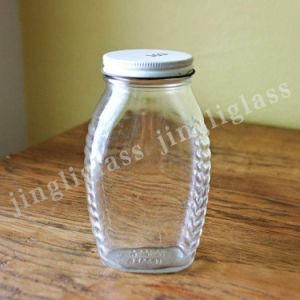 Glass Jar for Honey and Sauce Packing