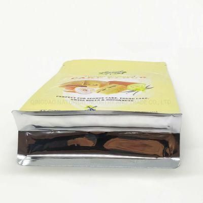 Custom Printed Flat Bottom Zipper Plastic Flour Packaging Bag