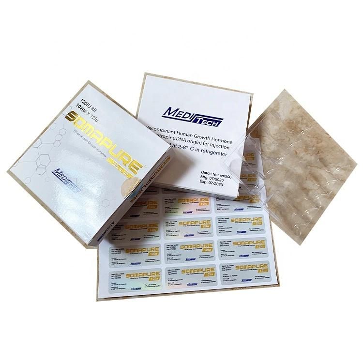 Custom Design OEM 2ml Vial Label H-G-H Box for Packaging