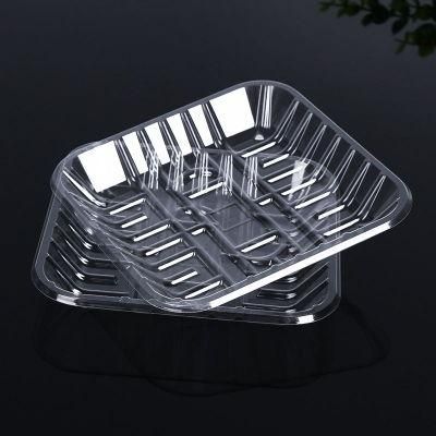 HUA HENG rectangular small food grade disposable plastic sushi meat food container tray packaging