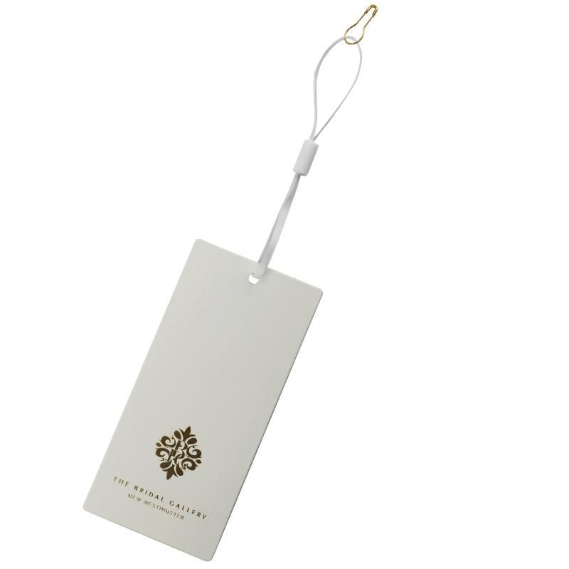 High Quality Gold Foil Hot Stamp 600GSM Coated Paper Hangtag