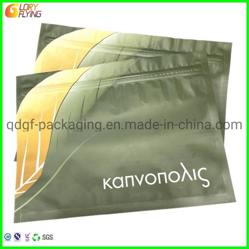 Tobacco Packaging Smell Proof Stand up Zipper Plastic Bag/ Mylar Bag