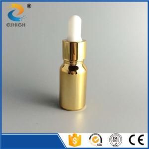 Shiny Gold Electroplating Essential Oil Glass Bottle