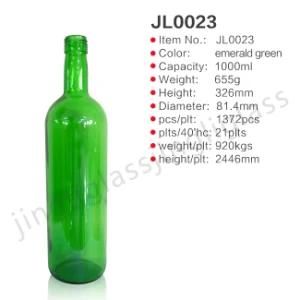1000 Ml Popular Design Red Wine Bottle and Choose Any Color