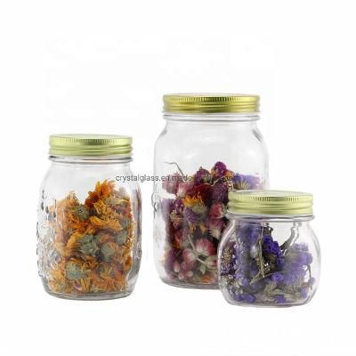 300ml Food Grade Heat Resistant Sealing Glass Food Airtight Mason Jar Storage Glass Jar 10 Ounce