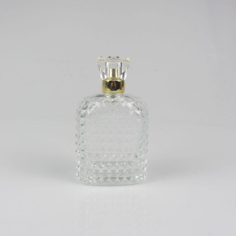 Fashion Shape Perfume Glass Bottle with Different Color Cap