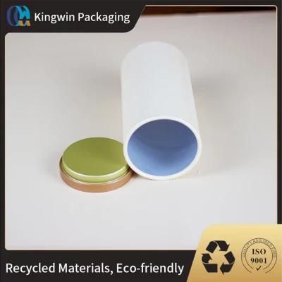 Wholesale Custom Paper Box Round Kraft Box Packaging Printing with Tin Plate Lid