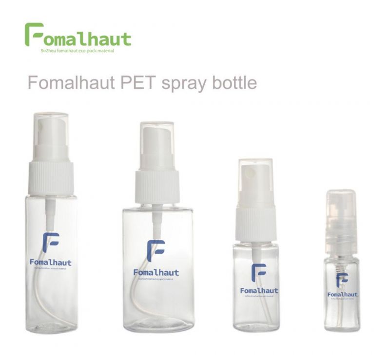Wholesale Empty Pet Plastic 50ml Bottle with Fine Mist Spray