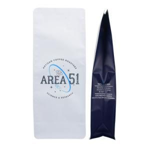 Biodegrable Paper Bag Coffee Poly Bag Water Proof Aluminum Foil Stamping Packaging Bag Zip Lock Bag with Valve