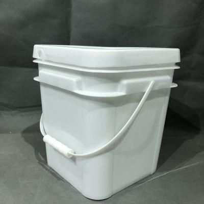 10L Plastic Food Grade Packing Square Pail Bucket with Lid