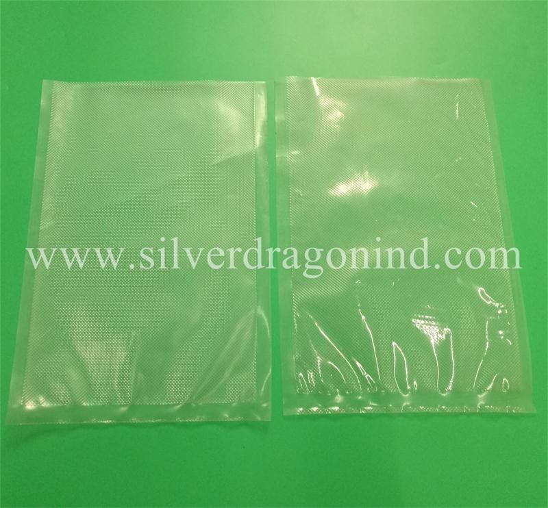 Custom Large Size Embossed Poly Vacuum Packing Bag for Medical Waste