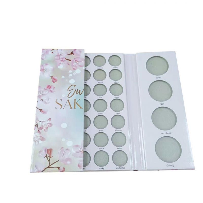 Custom Your Own Makeup Eyeshadow Palette 43colors Matte Rose Foil Printing Private Label Eyeshadow Palette