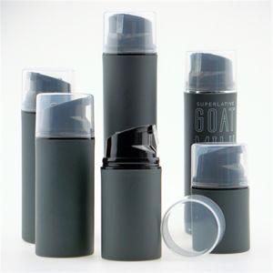 High Quality 50ml Black Cosmetic Cream PP Plastic Airless Pump Bottle