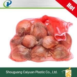 PP/PE Mono Drawstring Mesh Bag for Fruit Plastic Packing Leno Onion Vegetabe