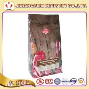 Animal Feed Packaging Bag-Custom Printed Side Gusset Pet Food Flat Bottom Plastic Bags with Ziplock