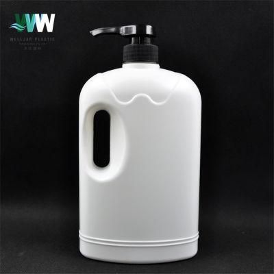 2000ml PE Wave Pattern Laundry Press Bottle with Lotion Pump
